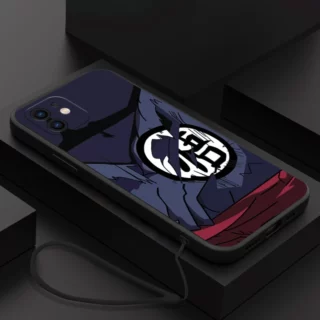 Coque iPhone en Silicone Dragon Ball Sigle Black Goku
