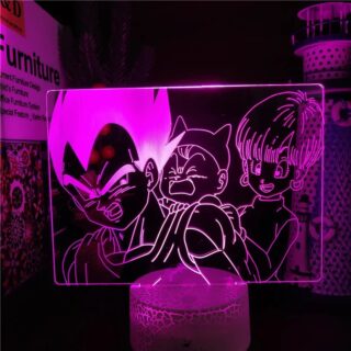 Lampe Dragon Ball Vegeta, Bulma et Trunks