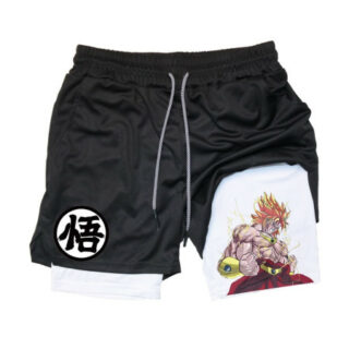 Short de Sport Dragon Ball Kaki Black Goku