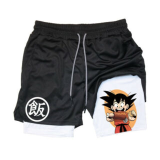 Short de Sport Dragon Ball Kaki Black Goku