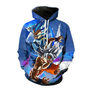 Sweat Dragon Ball Bleu Vegeta Goku Ultra