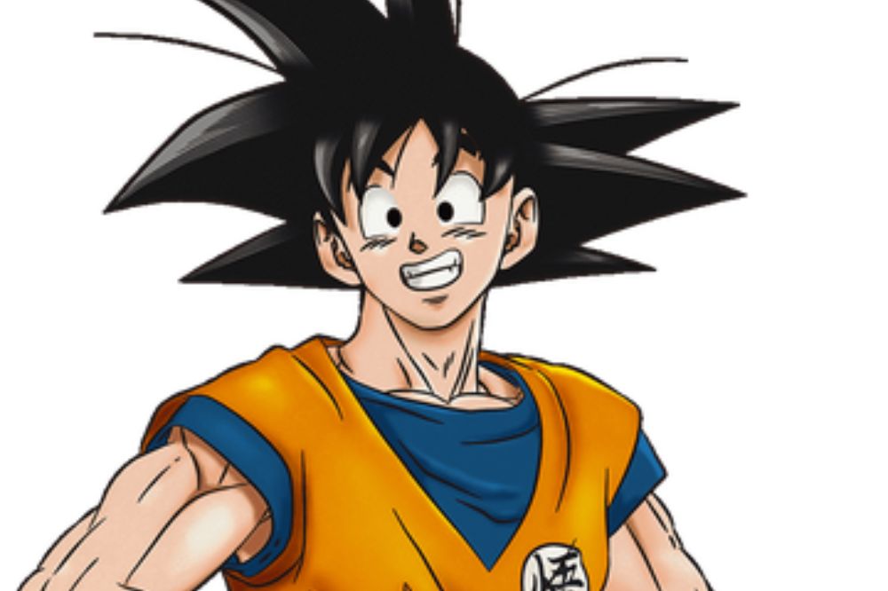 Homme souriant aux cheveux noirs hérissés portant un gi orange et bleu avec le symbole du maître sur la poitrine.